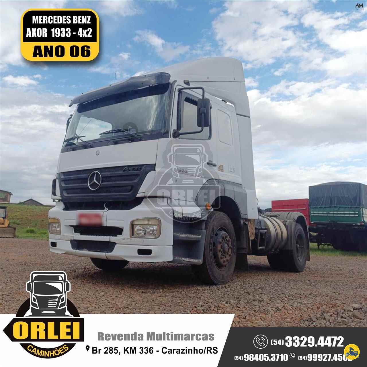 CAMINHAO MERCEDES-BENZ MB 1933 Cavalo Mecânico Cavalo 4x2 Orlei Caminhões CARAZINHO RIO GRANDE DO SUL RS